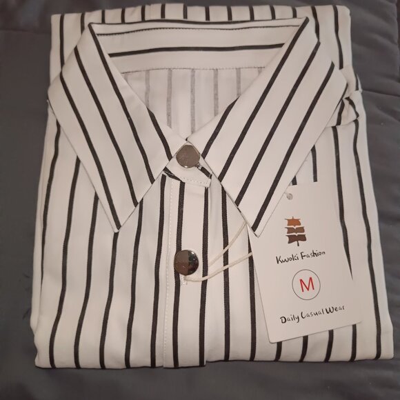 Oversized Striped Summer Tunic Dress - Picture 8 of 8